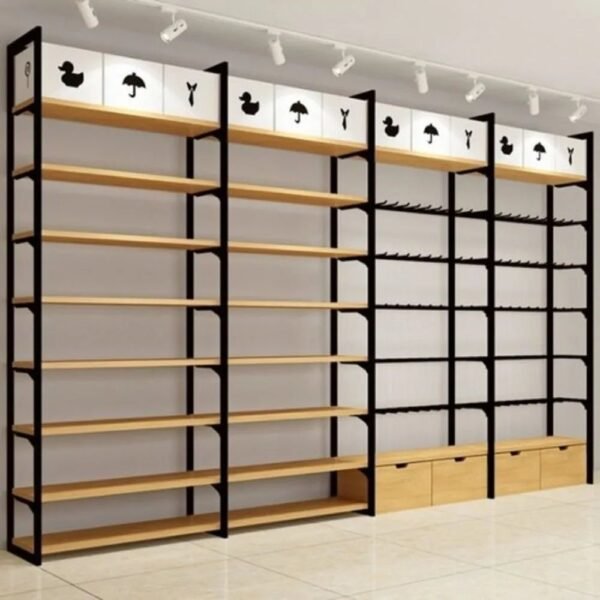 Wall Mount (07 shelf) ad-on, with back panel 8' × 3' - Image 4